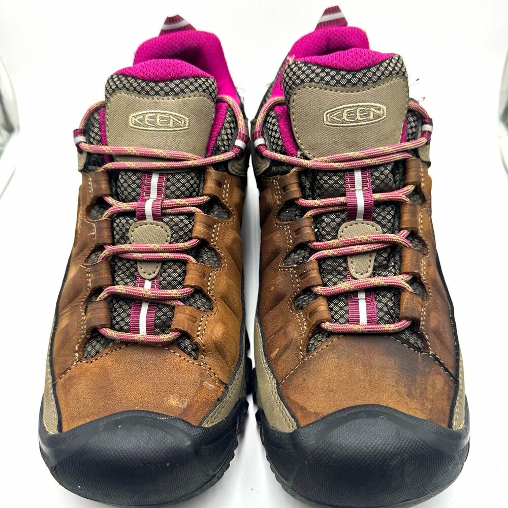 Keen Targhee II Women's Size 10 Waterproof Hiking Shoes Boots Brown Purple Wide